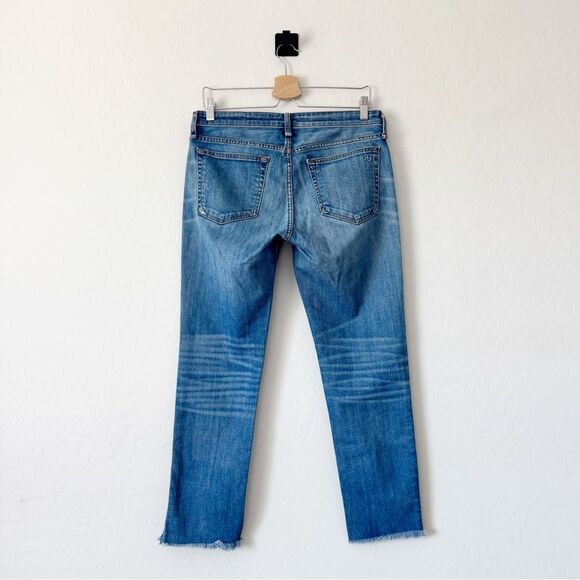 RAG & BONE Dre Low Rise Ankle Slim Boyfriend Jeans in Balboa Wash Size 27 - Picture 4 of 9